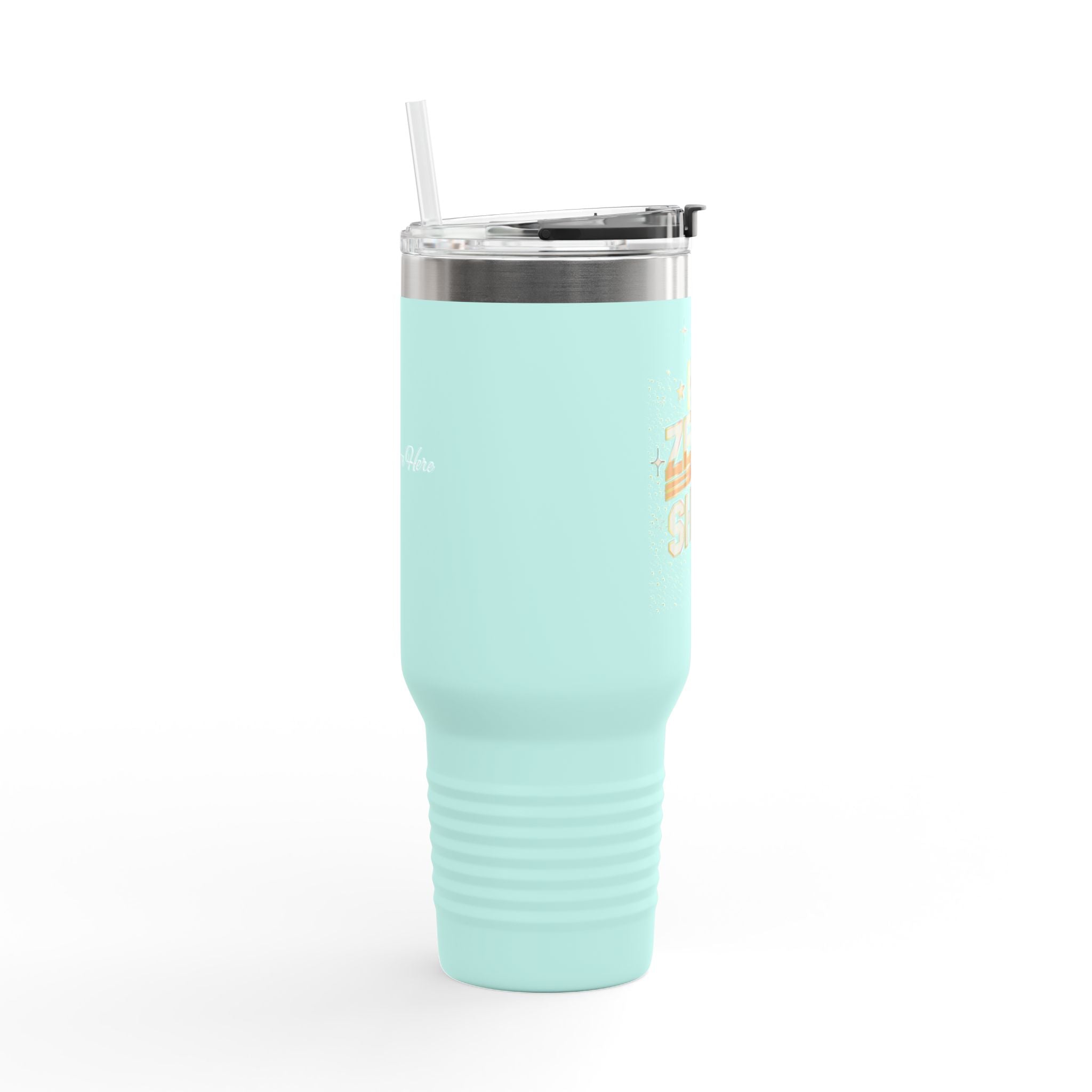 Insulated Travel Mug - Hit Zero to Shine, 40oz Fully Customizable Tumbler for Coffee Lovers
