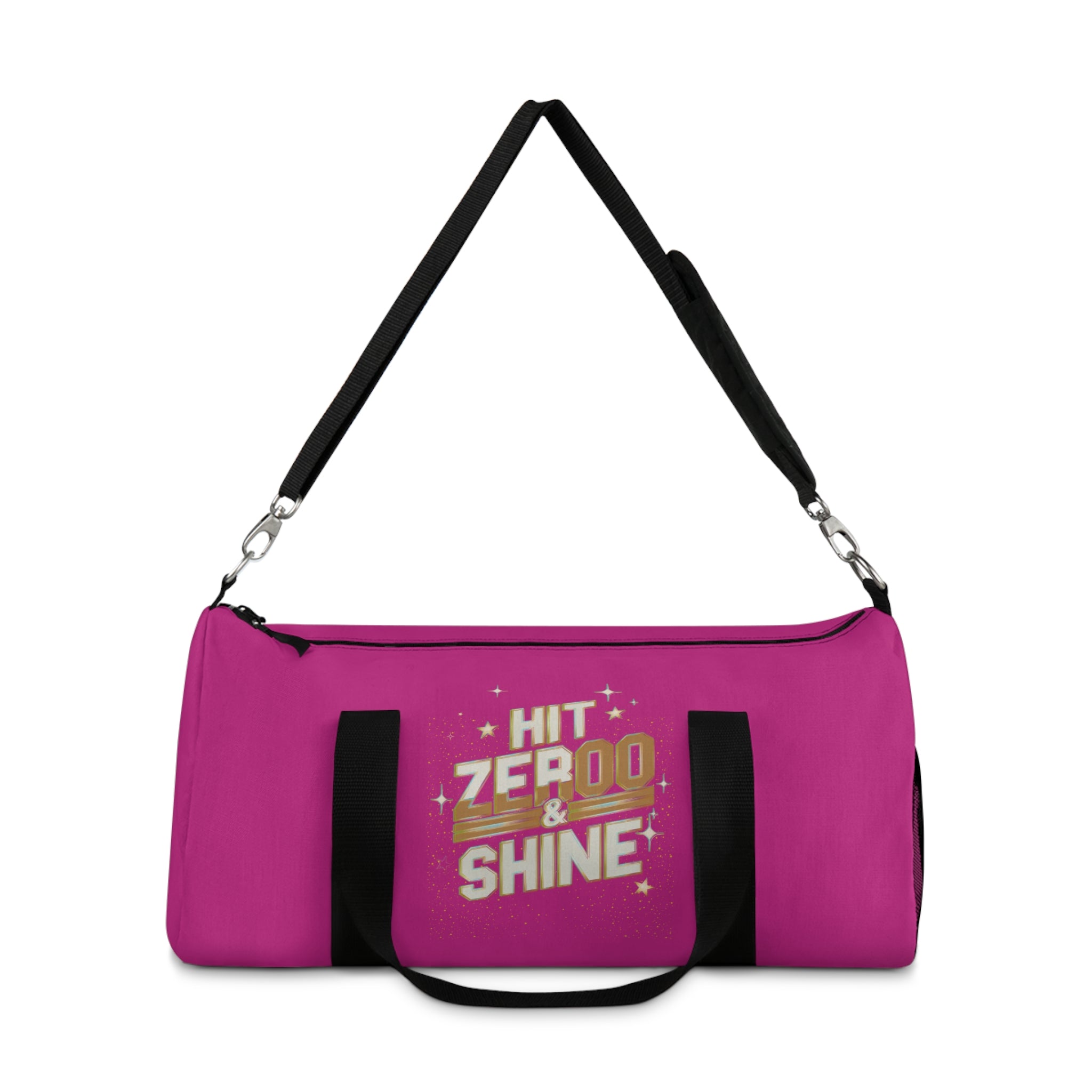 Hit Zero & Shine Duffel Bag - Stylish Gym and Travel Tote for Motivated Individuals