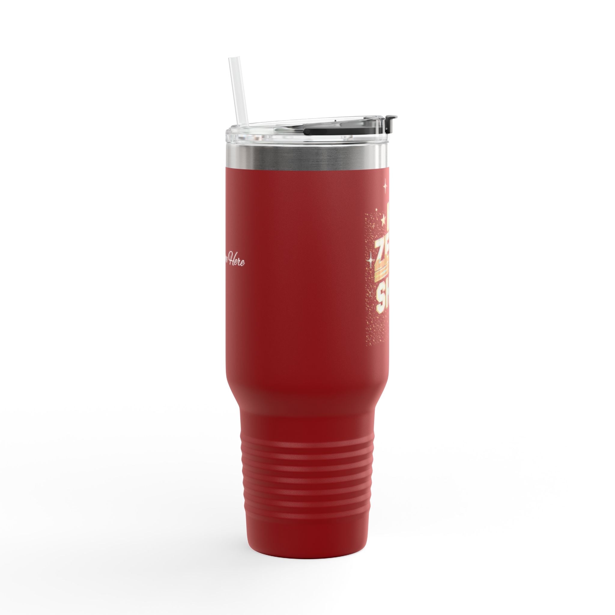 Insulated Travel Mug - Hit Zero to Shine, 40oz Fully Customizable Tumbler for Coffee Lovers