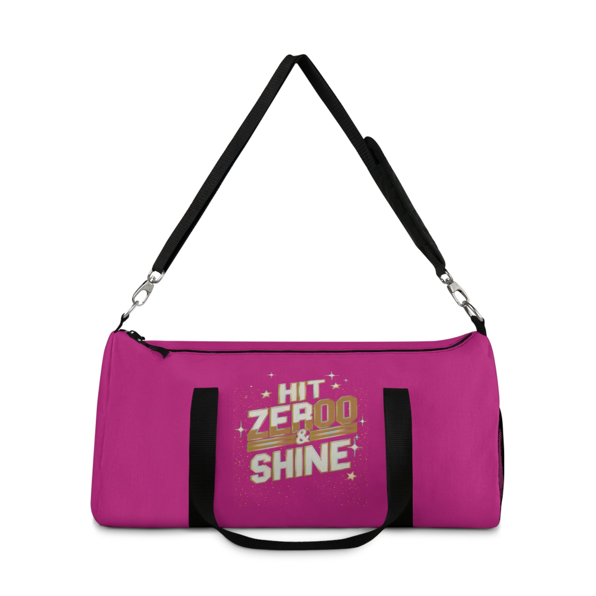 Hit Zero & Shine Duffel Bag - Stylish Gym and Travel Tote for Motivated Individuals