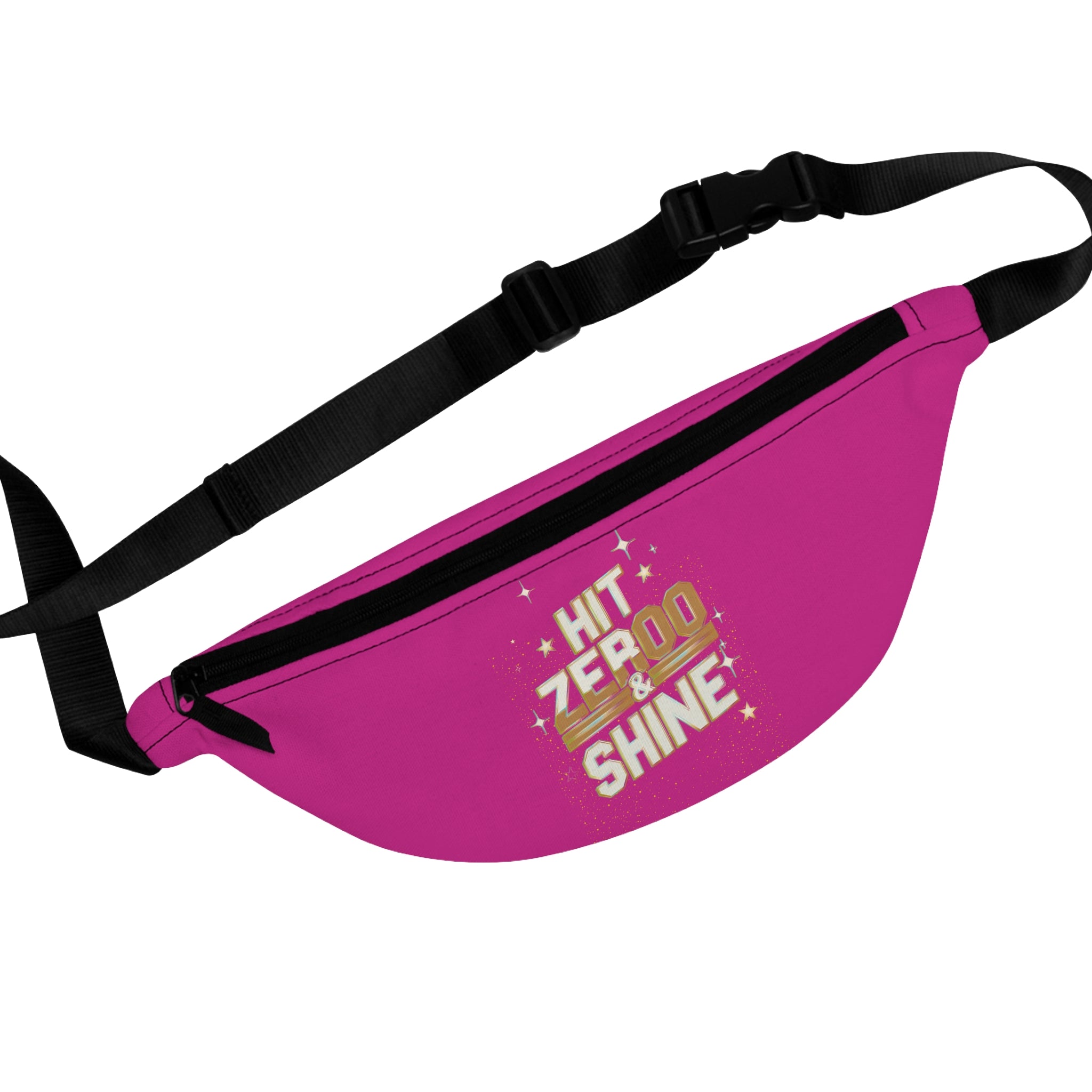 Vibrant 'Hit Zero & Shine' Fanny Pack - Fun, Stylish Travel Accessory